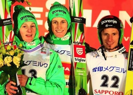 Prišli, skočili, zmagali - Slovenija najboljša v Sapporu